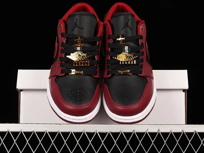 All categories Air Jordan Jordan series basketball shoes Air Jordan 1 Low Air Jordan 1 Low AJ1 Joe 1 black wine red metal flying wings DB6491-600